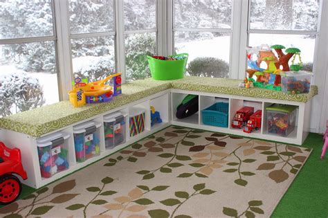 Looking for kids' playroom ideas? Organizing for Six: Our Playroom in the Sunroom