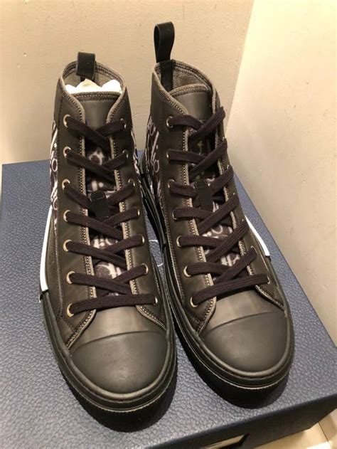 Dior Dior B23 Black Hi Top Sneakers Grailed