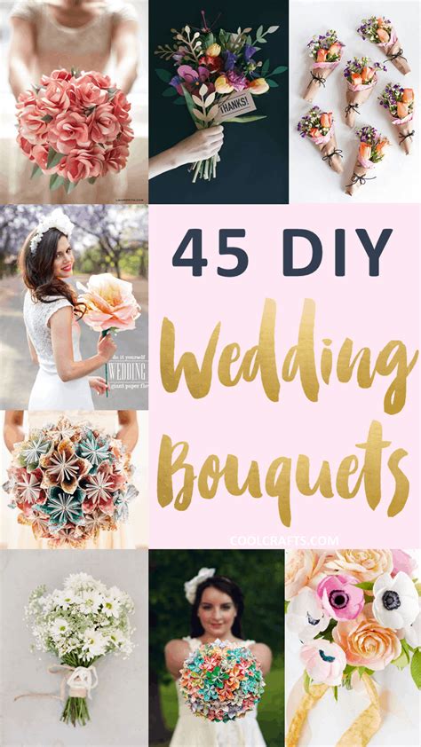 45 Stunning Wedding Bouquets You Can Craft Yourself Cool Crafts