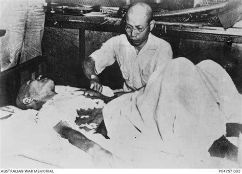 Former Japanese Prime Minister Hideki Tojo Being Examined By A Japanese