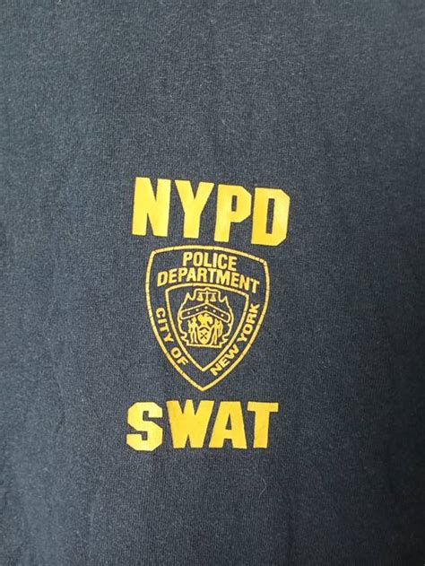 Vintage Vintage Nypd Swat T Shirt Xl Size Spellout Big Logo Grailed