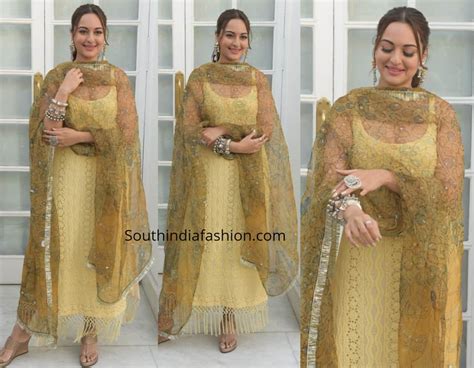 Sonakshi Sinha In A Yellow Salwar Kameez South India Fashion