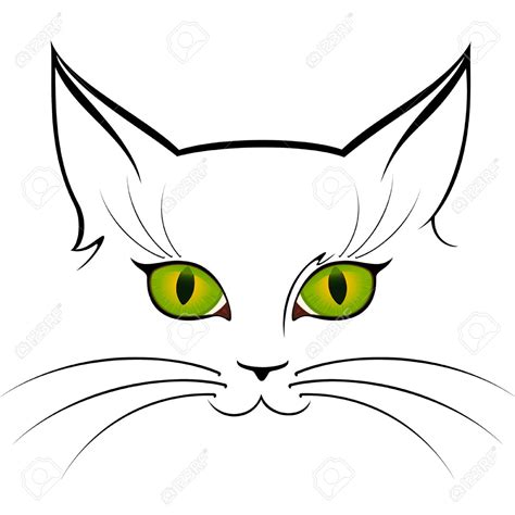 Cute Cat Face Drawing | Free download on ClipArtMag