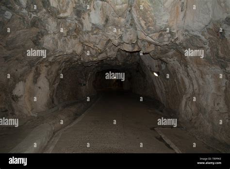 Caves In Gibraltar Stock Photo Alamy