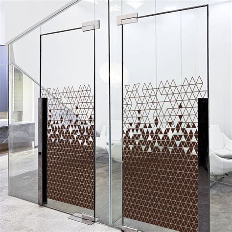 Download 2 Types 4 Colors Vinyl Triangle Pattern Glass Sticker ...