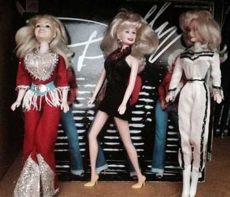 Dolly Parton Dolls 70s And 90s Positioned Like The Dollys On My Record