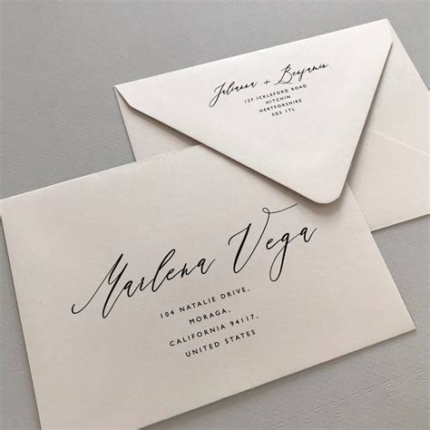 Wedding Envelope Address Template Nasveseller