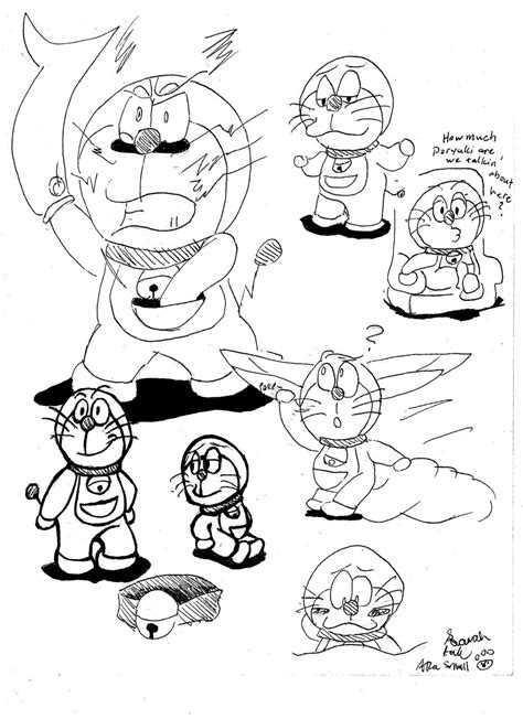 Doraemon Doodles By Asmallone On Deviantart