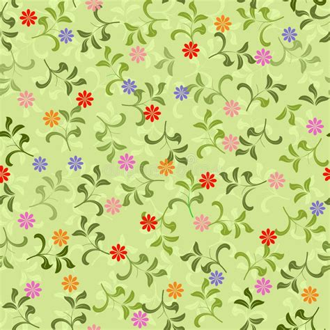 Floral Seamless Pattern Colorful Background Wallpaper Illustration