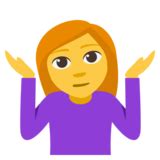 🤷 Person Shrugging Emoji on JoyPixels 3.1 png image
