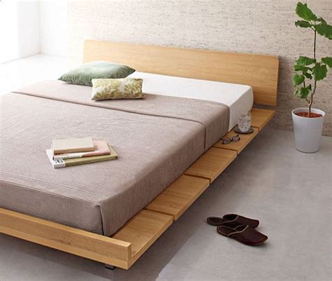 The Amaya Wood Bed Frame Is A Japanese Themed Platform Bed With A