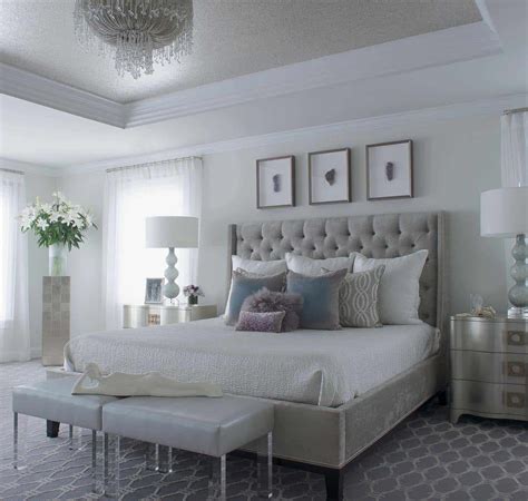 White Master Bedroom Walls Design Ideas