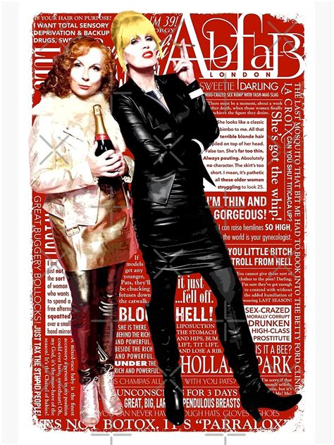 Absolutely Fabulous Sweetie Darling Patsy And Edina Ab Fab Typography Quotes Abfab Bbc
