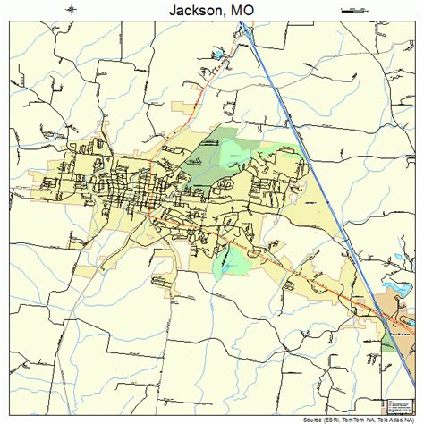 Jackson Missouri Street Map 2935648