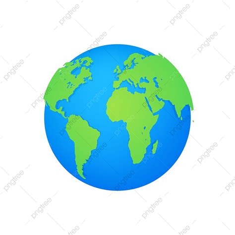 Gambar Bola Bumi Diisolasi Dengan Latar Belakang Putih Ilustrasi Web