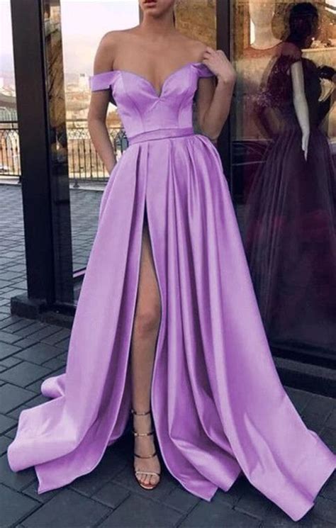 A Line Off The Shoulder Long Prom Dresses Formal A Line Evening Gowns