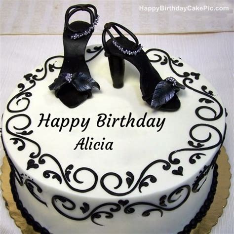 Fashion Happy Birthday Cake For Alicia
