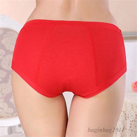 Womens Menstrual Period Spout Safe Physiological Pant Panties Seamless