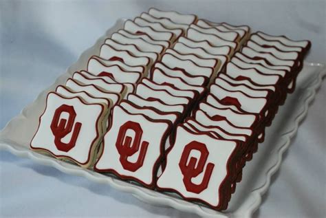 cookies for university of oklahoma fans graduation cookies football sugar cookies yummy