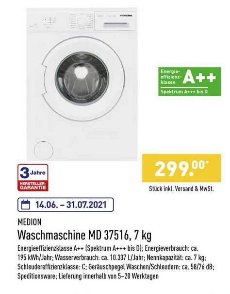 ¡compra con seguridad en ebay! Medion Waschmaschine Angebot bei ALDI sud