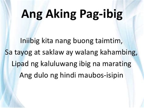 Mga Kasingkahulugan Ng Salitang Pag Ibig