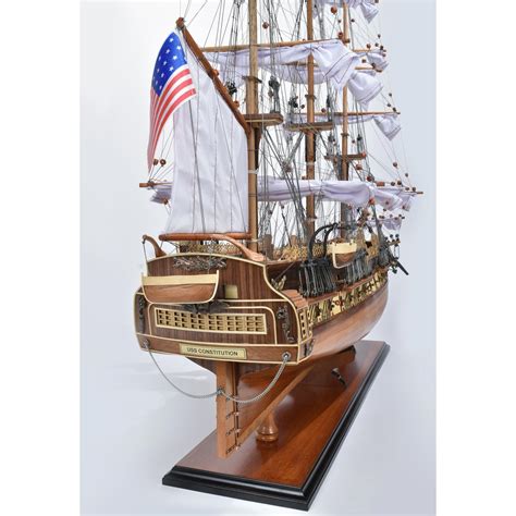 Uss Constitution Fully Assembled Decorative Wood Model