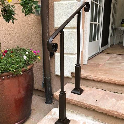 3ft Wrought Iron Handrail Step Rail Stair Rail With Decorative Etsy