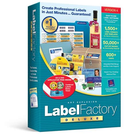 Label Factory Deluxe 4 Label Maker Software Label Software Best