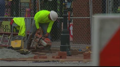 Construction Workers Still Putting Final Touches On Broughton Street