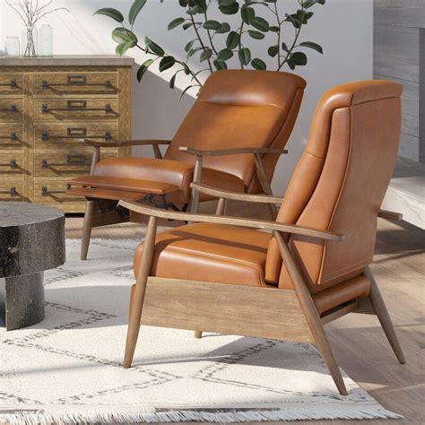 Laflamme Recliner Leather Recliner Modern Furniture Living Room
