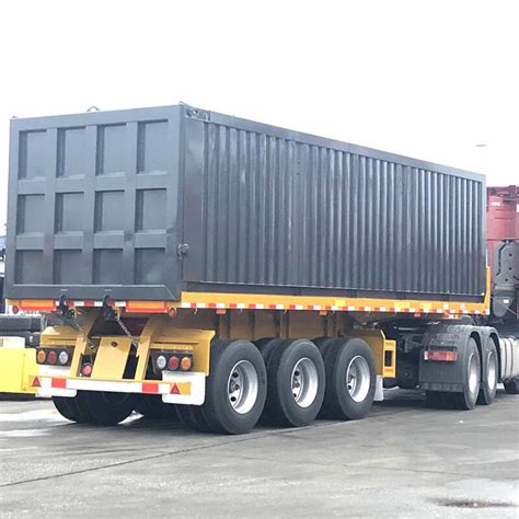 20 40ft Container Tipper Dump Trailer For Sale Cimc Manufacturer