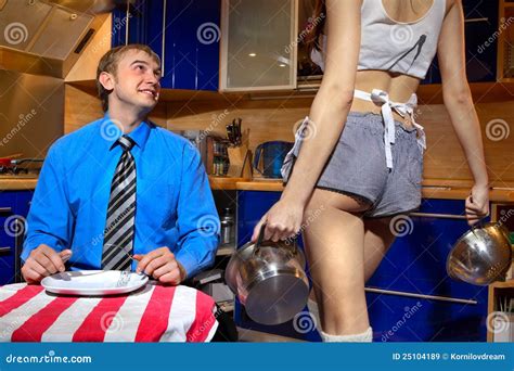 Hungry Man Stock Image Image Of Prepare Chore People 25104189