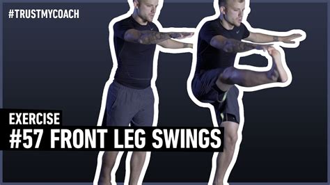 Front Leg Swings Powerful Training Stength And Balance Exercise No