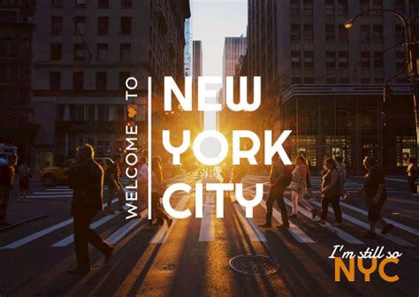Nyc New York City Postcard Postcard Template
