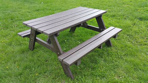4.4 out of 5 stars. Heavy duty recycled composite picnic benches