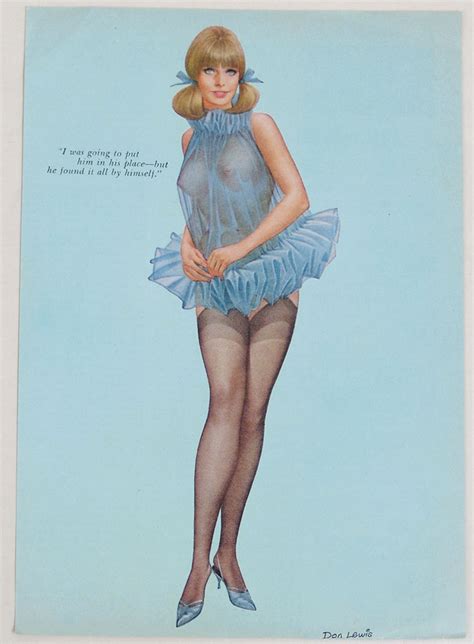 Sold Price Vintage S Risque Playboy Bunny Pin Up By Don Lewis