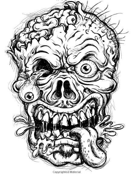 For boys and girls, kids and adults, teenagers and toddlers, preschoolers and older kids at school. Pin by dstewart.umi on art | Skull coloring pages, Zombie ...