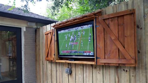 Diy Outdoor Tv Cabinet Build Exmarks Backyard Life Outdoor Tv