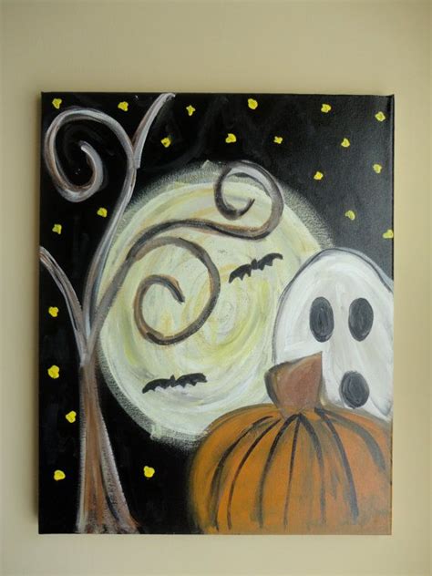 17 Best Images About Halloween Canvas Ideas On Pinterest Pumpkins