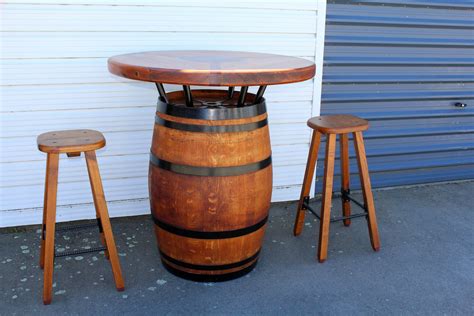 Wine Barrel Bar Leaner Unique Furniture Ashburton