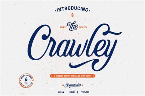 Script fonts are created based on the varied and fluid stroke in handwriting. The Crawley Script Font - Befonts.com