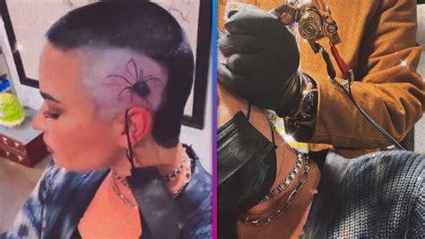 Demi Lovato Debuts Giant Head Tattoo After Reported Rehab Stint