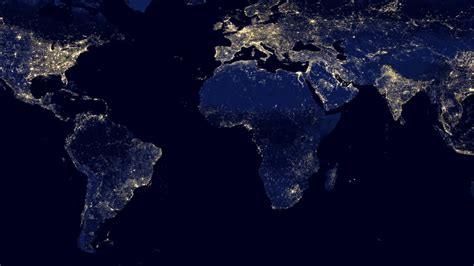 Map Of The World At Night Lights Map Of My Current Location