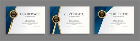 Certificado Fondo De Plantilla De Diploma Eps10 Vector Premium