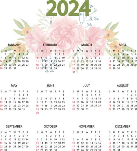 New Year Floral Design Calendar Design For Printable 2023 Calendar Free