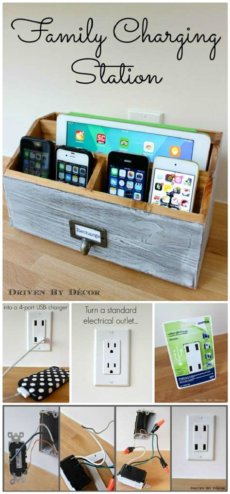 40 Best Diy Charging Station Ideas Easy Simple And Unique Diy And Crafts