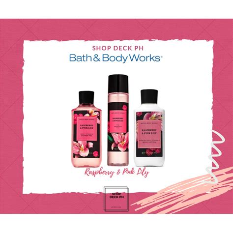 Bath And Body Works Set Raspberry And Pink Lily Shopee Philippines