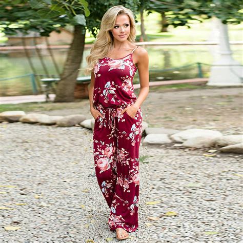 Floral Printed Jumpsuit Women