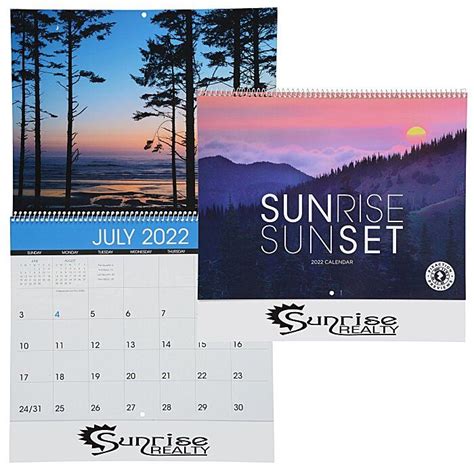 4imprint Sunrisesunset Calendar 118809 In Free Printable Sunrise