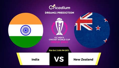 Unbeaten India To Face New Zealand In Thrilling Clash At Icc Odi World